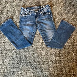 Sized 26 medium washed miss me bootcut jeans